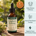 ARYN lymphatic drainage oil bottle with honey flavour seal