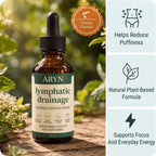 ARYN lymphatic drainage oil bottle with honey flavour seal